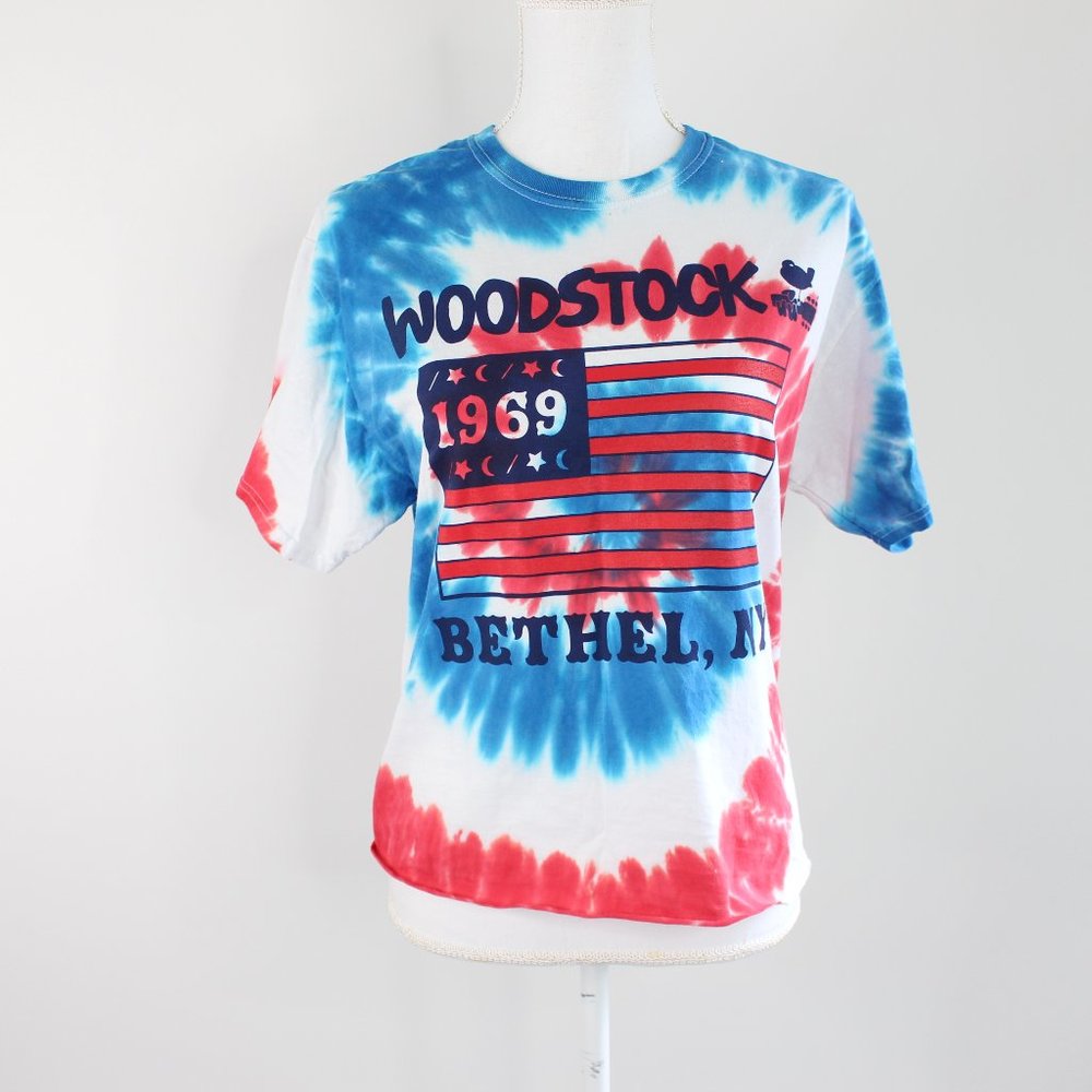 Woodstock NY Tie Dye Graphic Tshirt NWOT